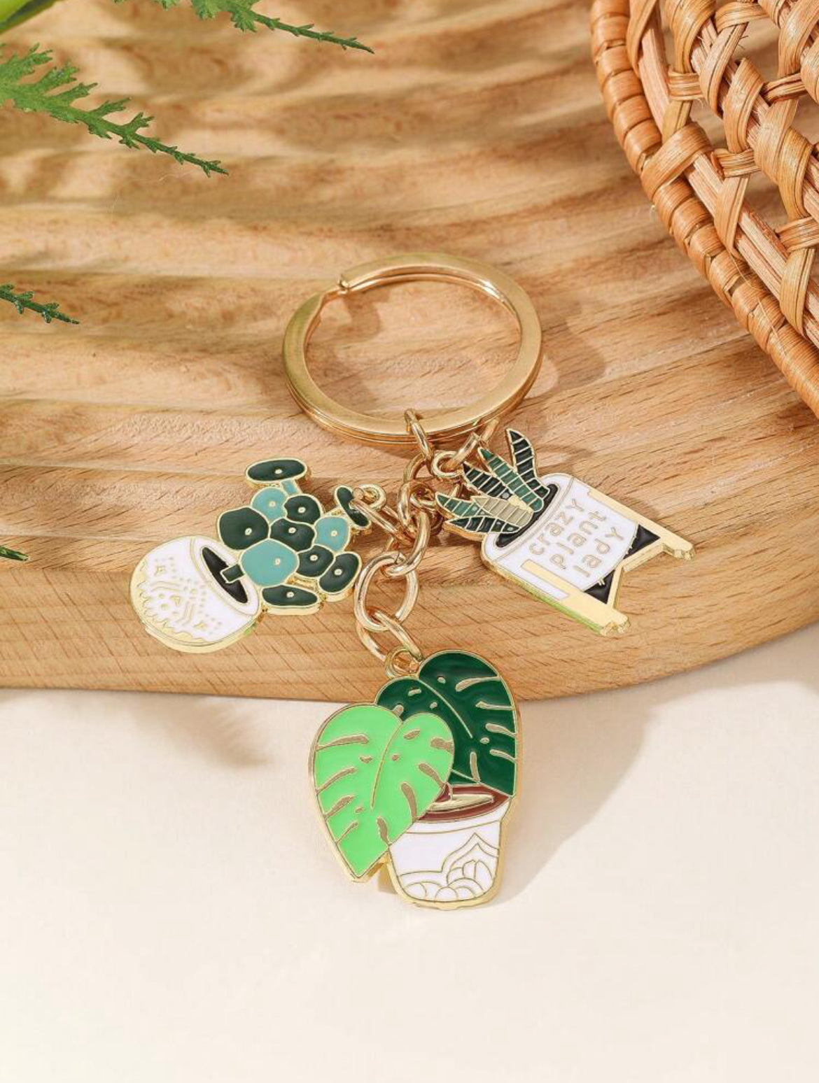 Crazy Plant Lady Keychain